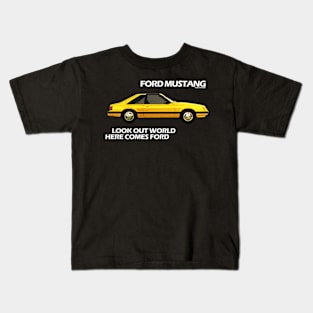 FORD MUSTANG - 80s AD Kids T-Shirt